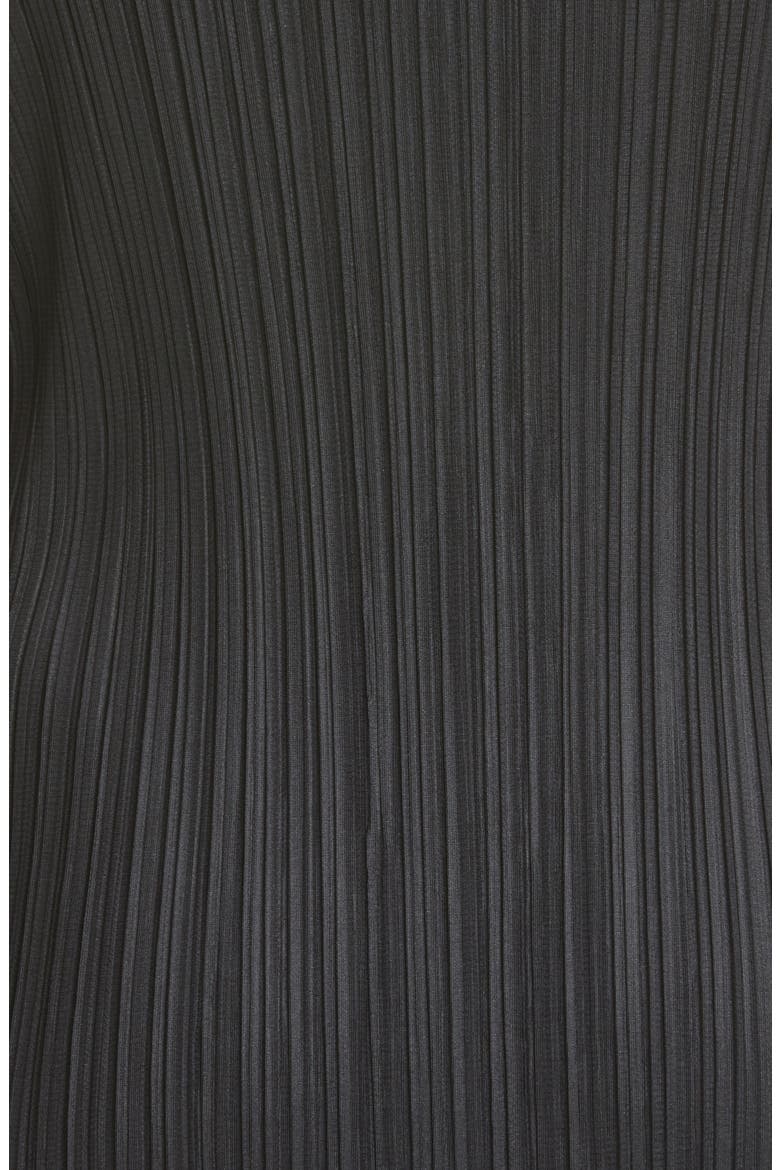 Funnel Neck Pleated Top, Alternate, color, BLACK