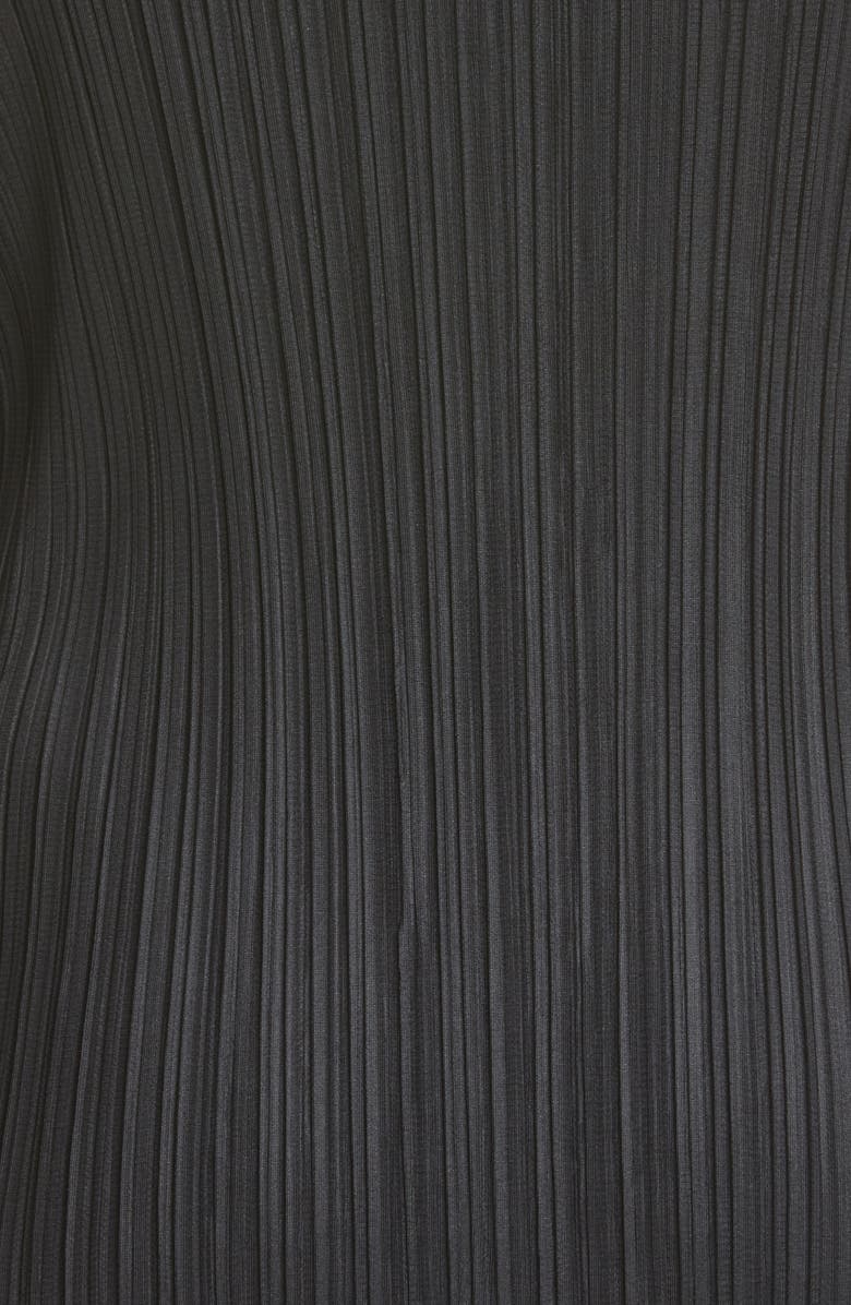 Pleats Please Issey Miyake Funnel Neck Pleated Top, Alternate, color,