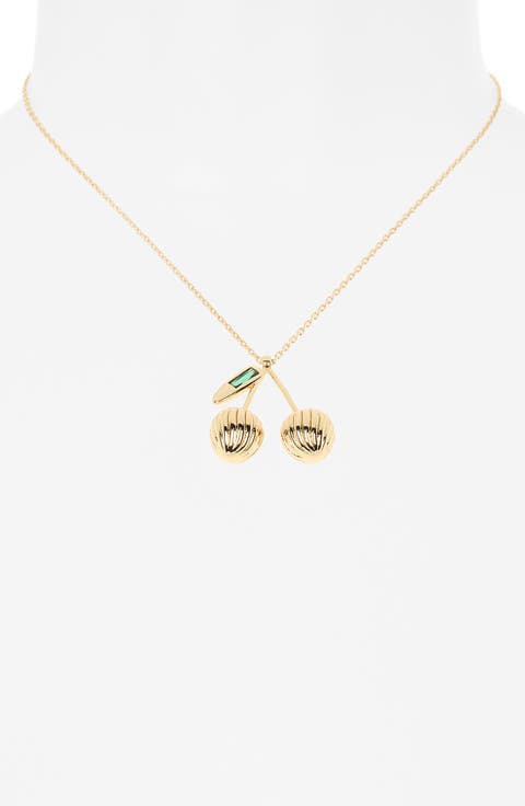 Sweet Cherry Pendant Necklace