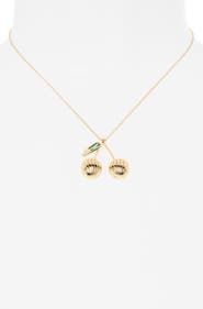 Ettika Sweet Cherry Pendant Necklace