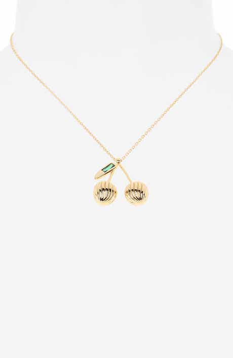 Sweet Cherry Pendant Necklace