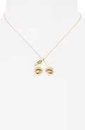 Ettika Sweet Cherry Pendant Necklace