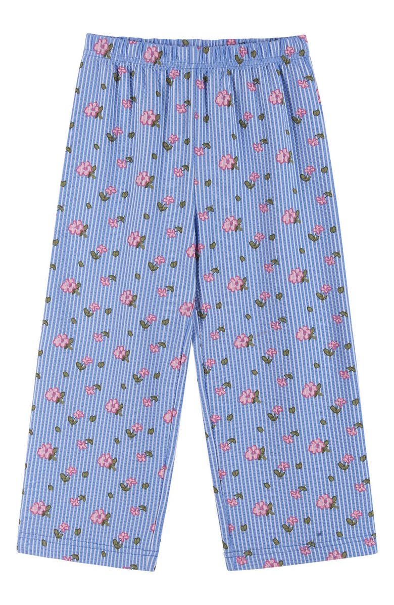 Andy & Evan Kids' Ruffle Top & Pants Set, Alternate, color, Blue Floral