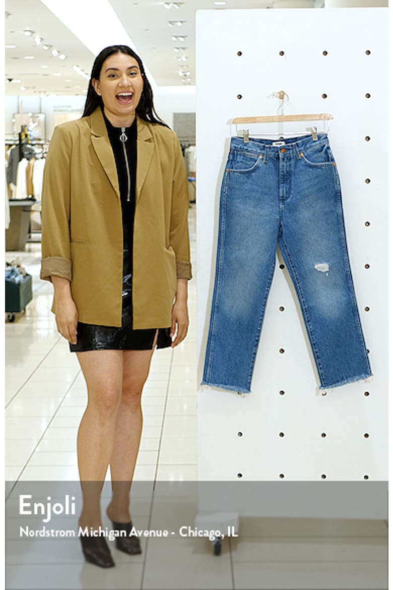 Wild West High Waist Ankle Straight Leg Jeans video
