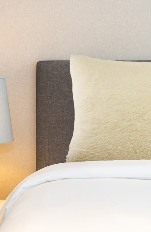 Luxury Home Natural Wool Cooling Pillow In White