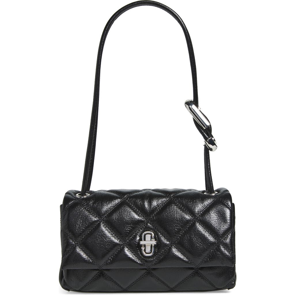 Marc Jacobs Women The Quilted Mini Dual Shoulder Bag In Black