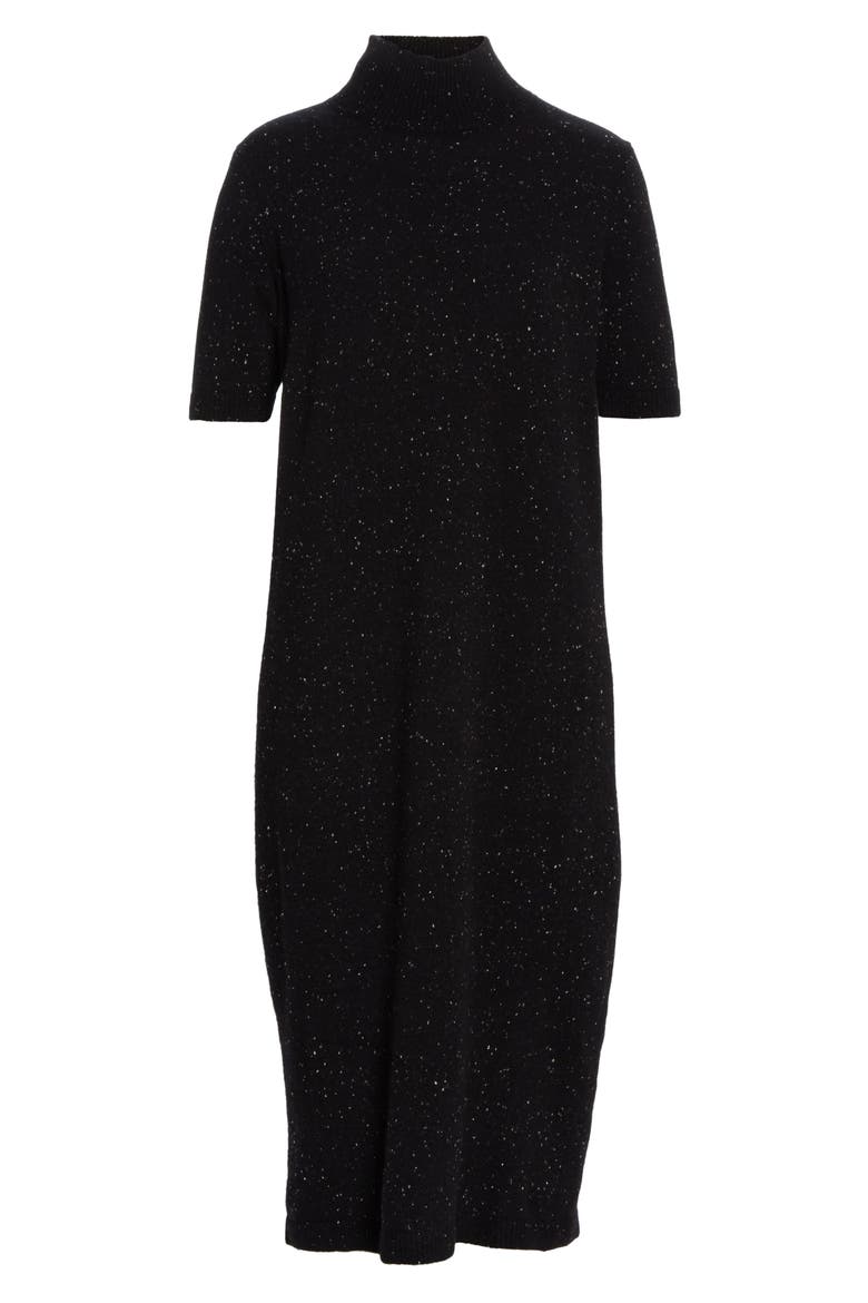 Wool & Cashmere Midi Sweater Dress, Alternate, color, BLACK MULTI