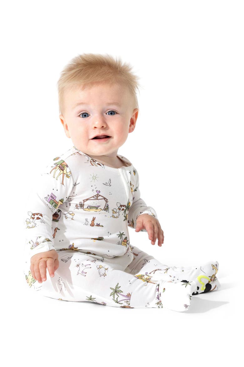 Baby Yuletide Convertible Footie, Alternate, color, Yuletide