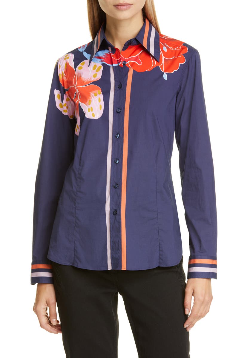 Etro Pop Lily Print Shirt, Main, color,