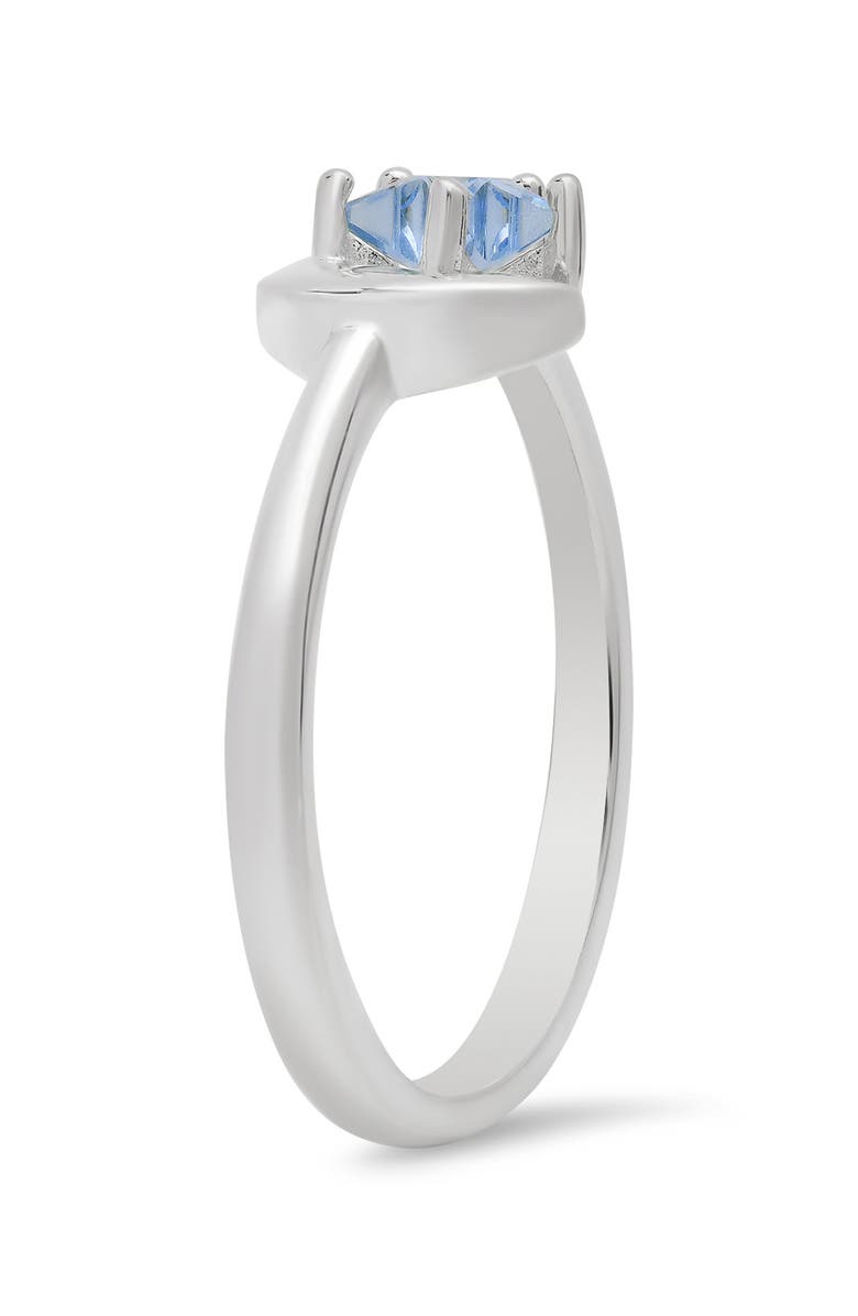 Queen Jewels Cubic Zirconia Celestial Star & Moon Ring, Alternate, color, 