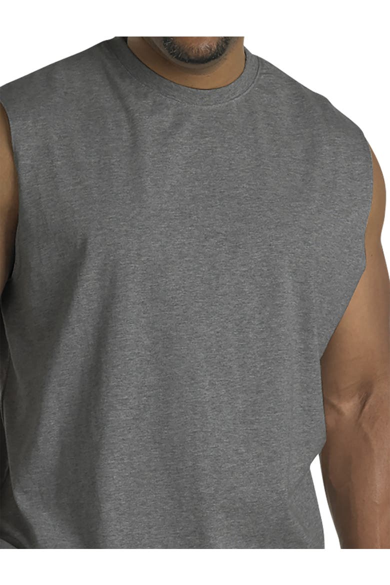 Big & Tall Moisture-Wicking Muscle T-Shirt, Alternate, color, GRANITE HT