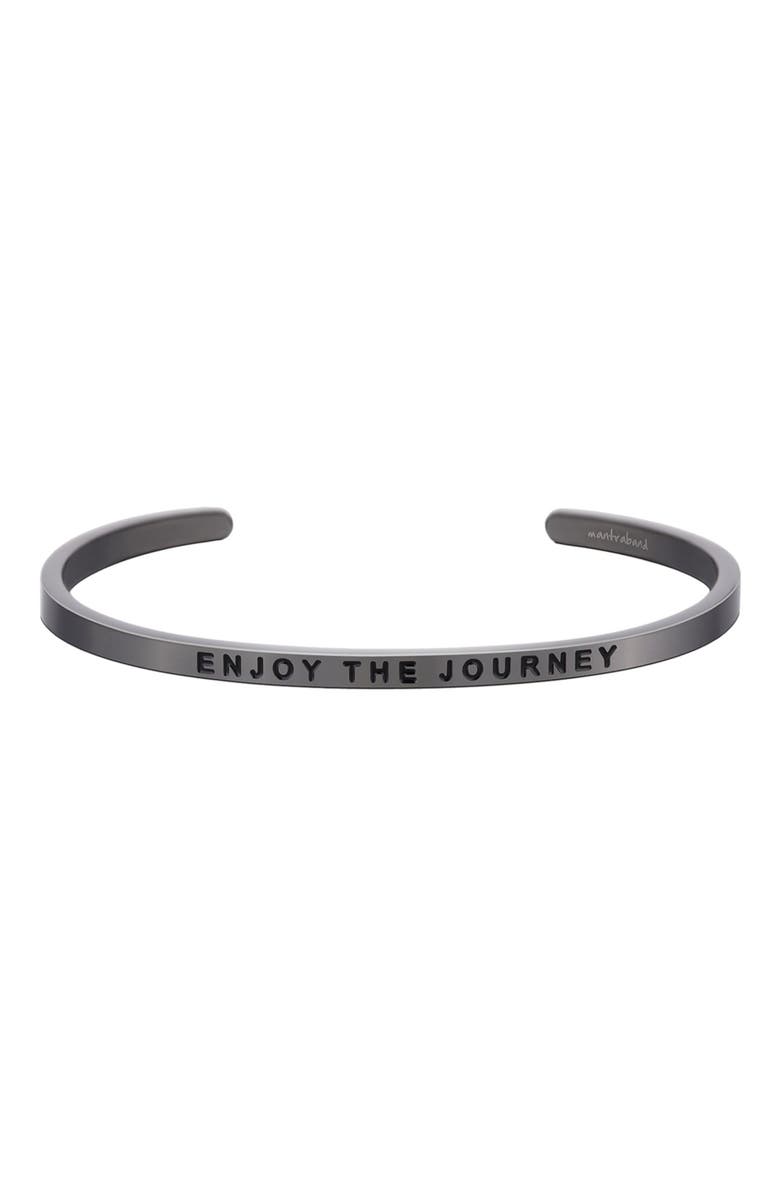 Mantra Enjoy the Journey bracelet, Main, color, Moon Gray