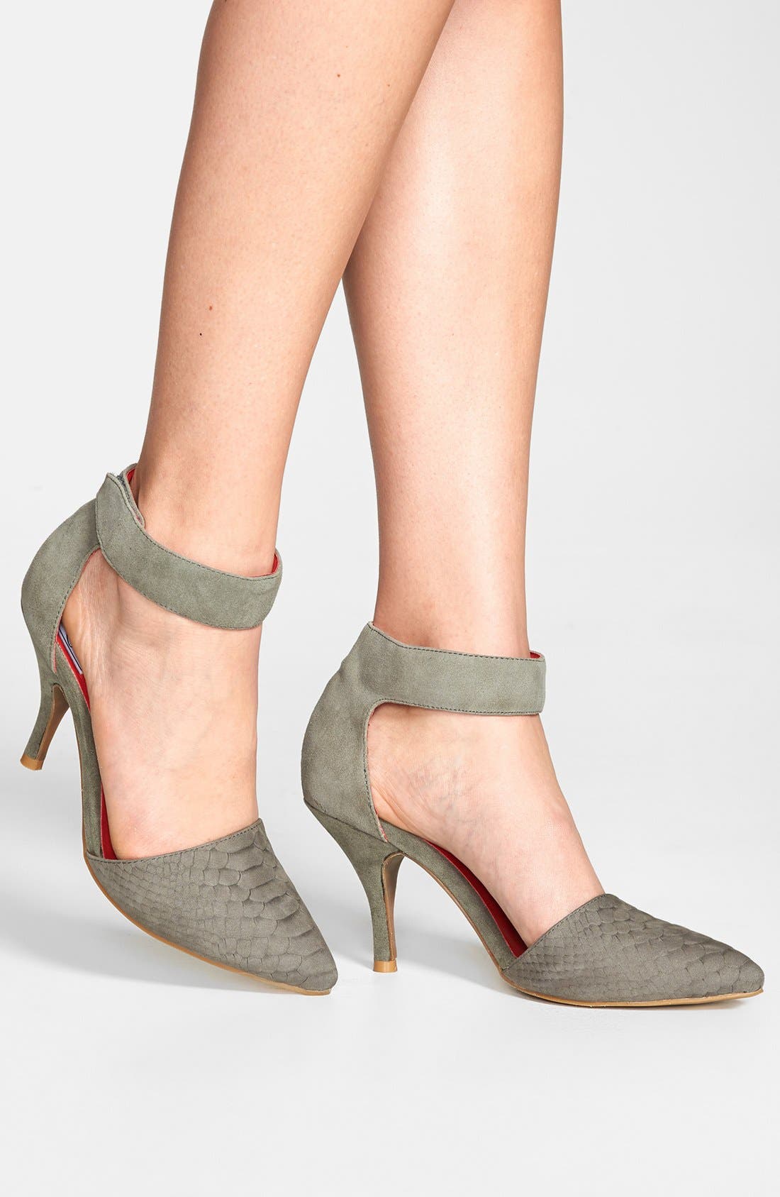 'Bridges' Pump, Alternate, color, GREY PYTHON/ SUEDE