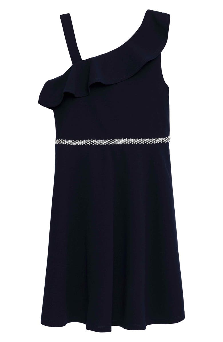 Speechless Kids' Embellished Scuba Party Dress, Main, color, Navy