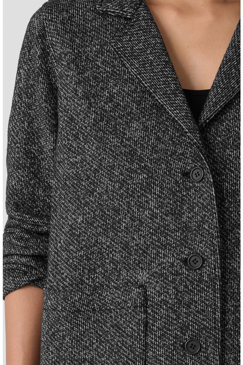 Organic Cotton Blazer, Alternate, color, BLACK/WHITE