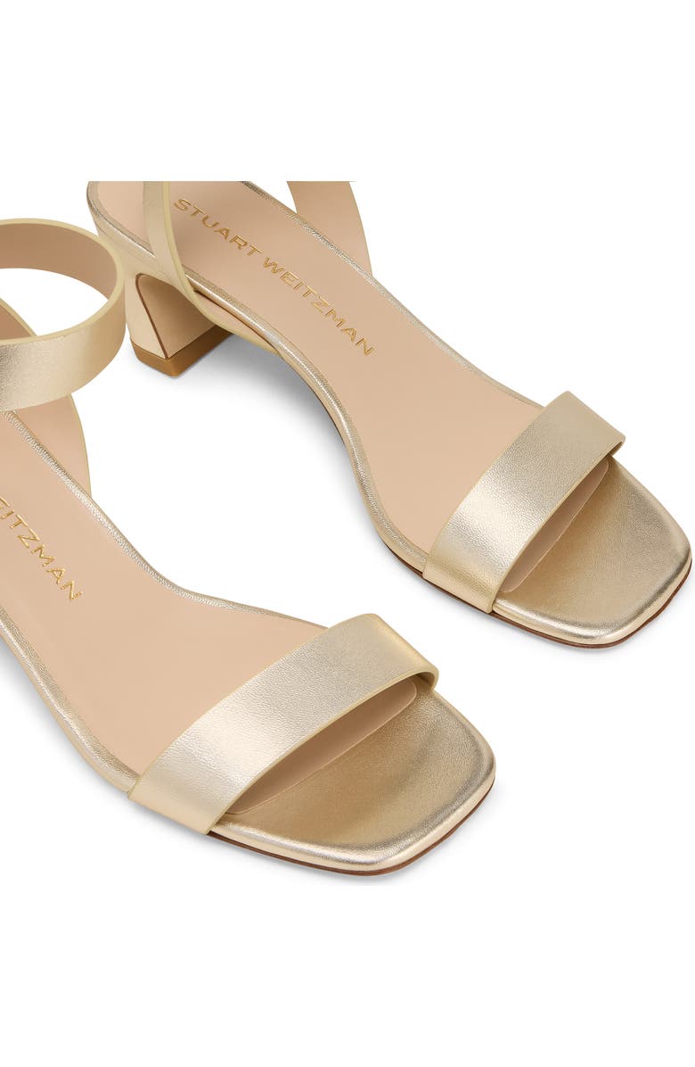Stuart Weitzman Sai Sandal 50, Alternate, color, Light Gold