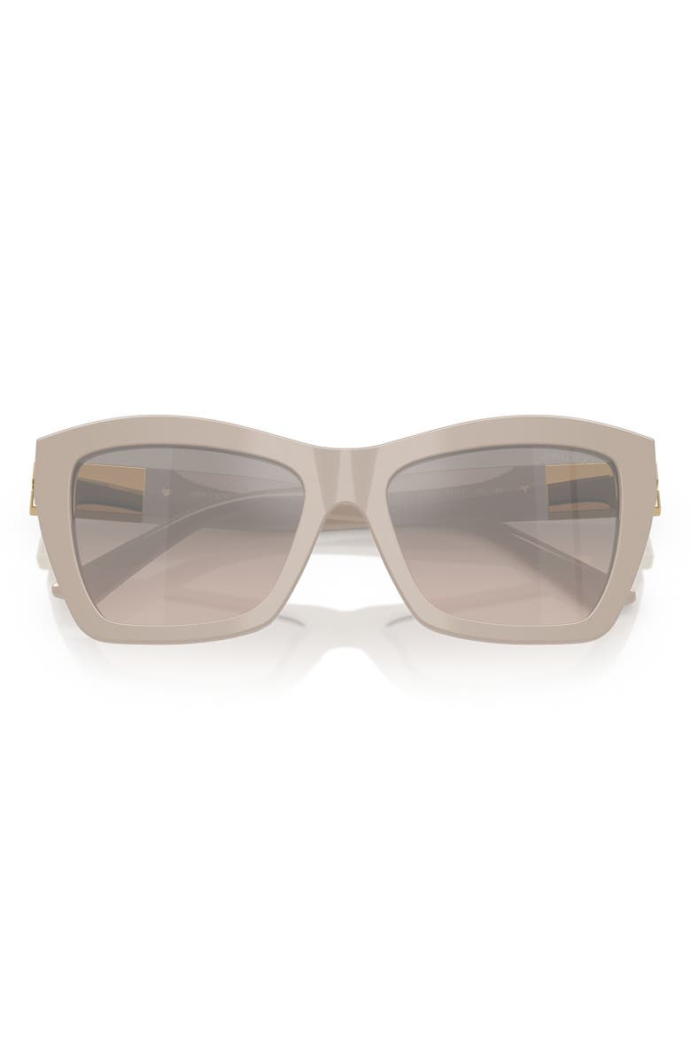 Jimmy Choo 54mm Cat Eye Sunglasses, Alternate, color, Silver Mirror