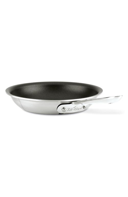 All-Clad D5 Brushed Pro Nonstick 8-inch Fry Pan in Silver 