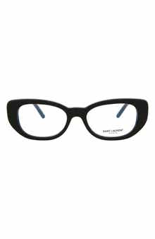 Saint Laurent 53mm Oval Optical Glasses