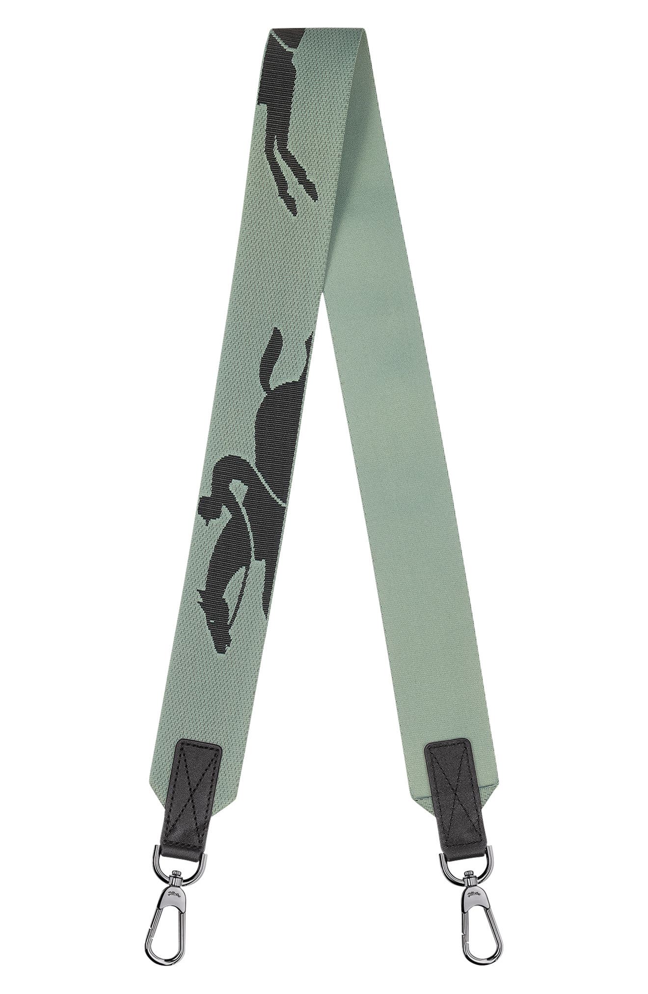 Longchamp Horse Rider Canvas Shoulder Strap, Main, color, 