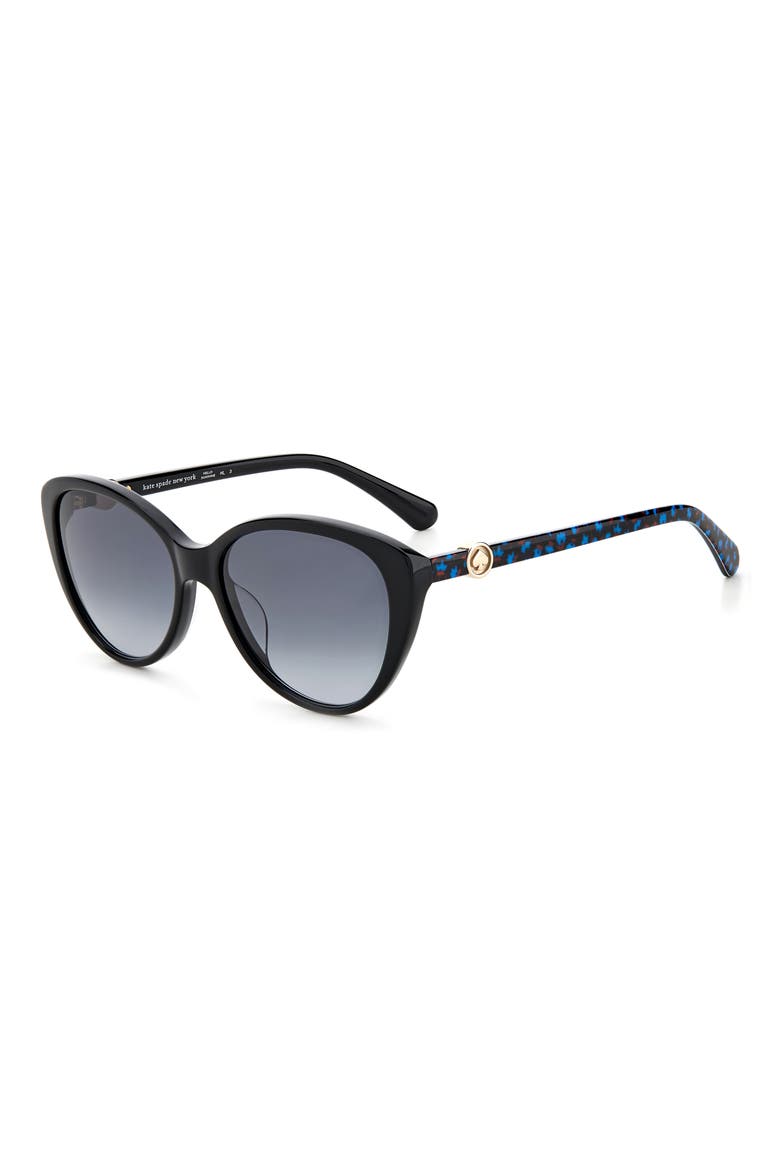 visalia 55mm gradient cat eye sunglasses, Alternate, color, BLACK/ DARK GRAY GRADIENT