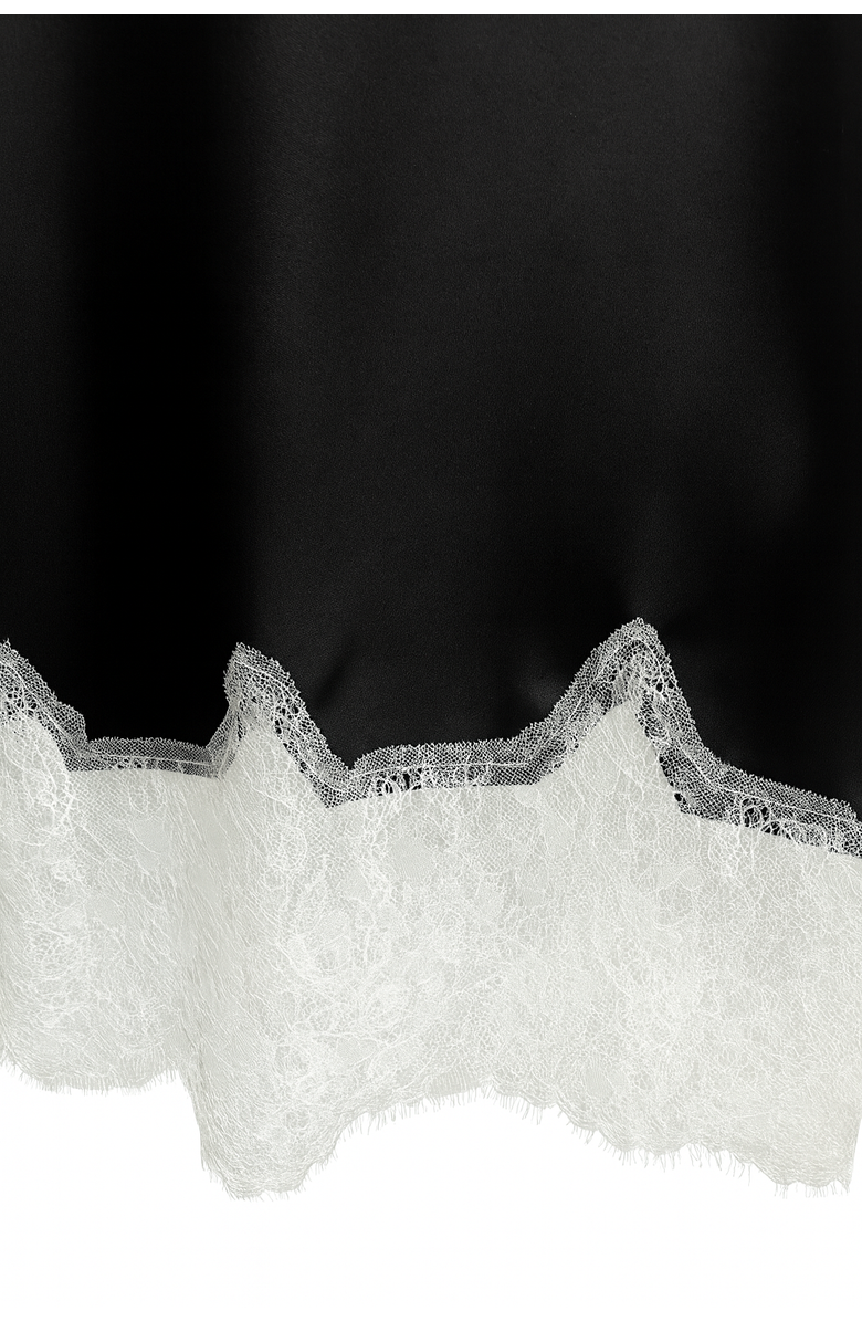 BAACAL Bias Lace Skirt, Alternate, color, Black/White