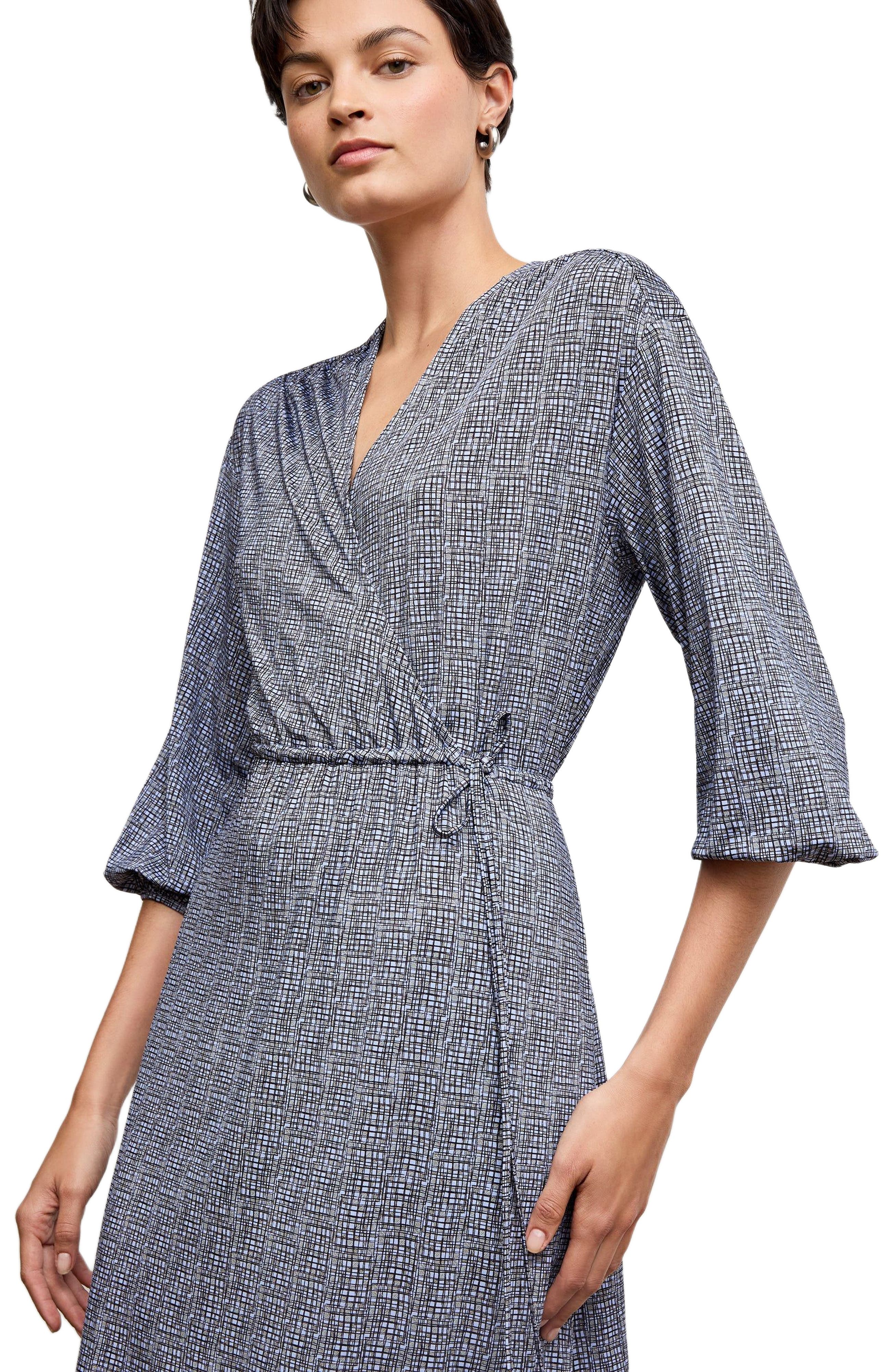 Hope Printed Jersey Wrap Dress - image 2