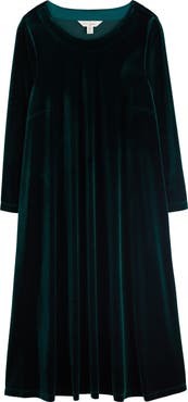 Seasalt Cornwall Mahonia Abstract Print Velvet Shift Dress