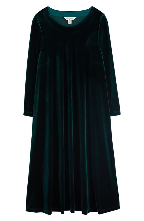 Seasalt Cornwall Mahonia Abstract Print Velvet Shift Dress In Green