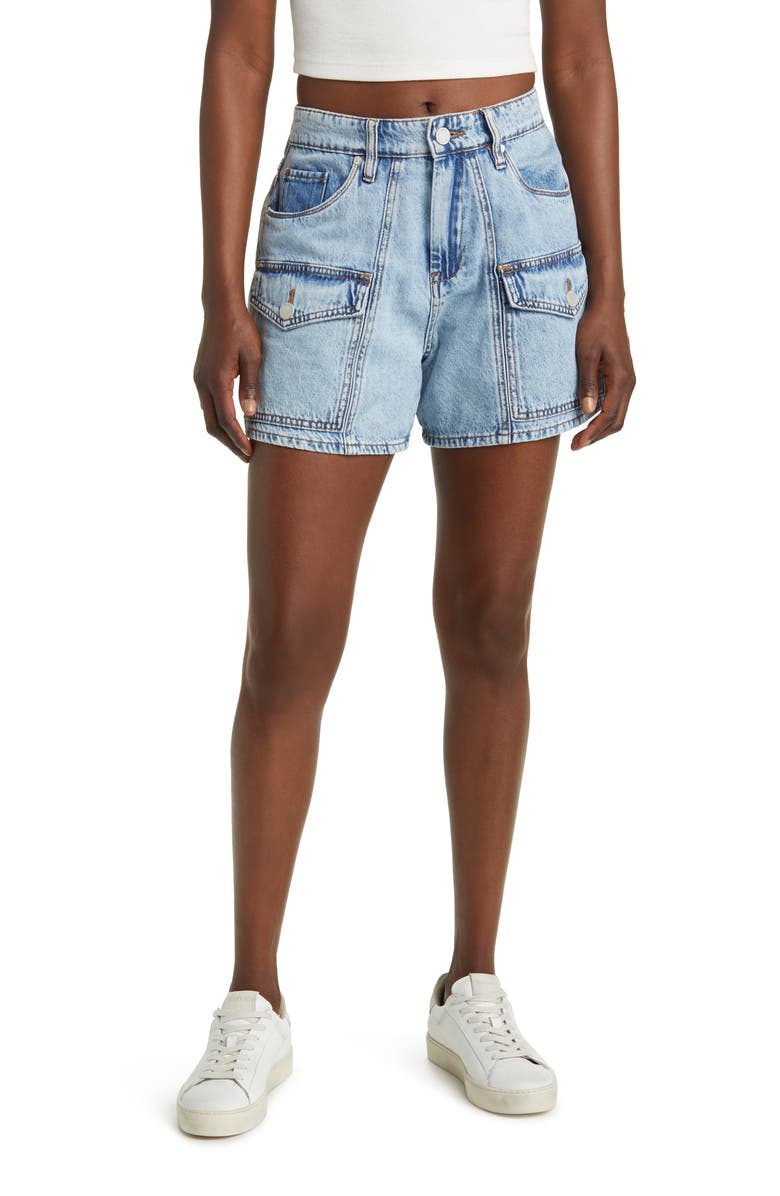 BLANKNYC Carpenter Cargo Denim Shorts, Main, color, 