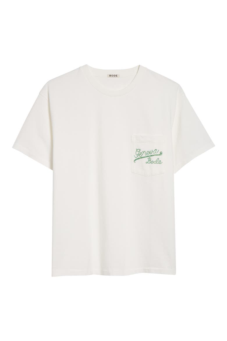 Beaded Geneva Pocket T-Shirt, Alternate, color, CREAM