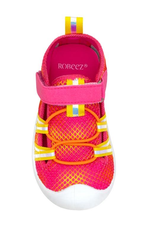 Robeez ® Kids' Ice Dye Mesh Shoe In Bright Pink