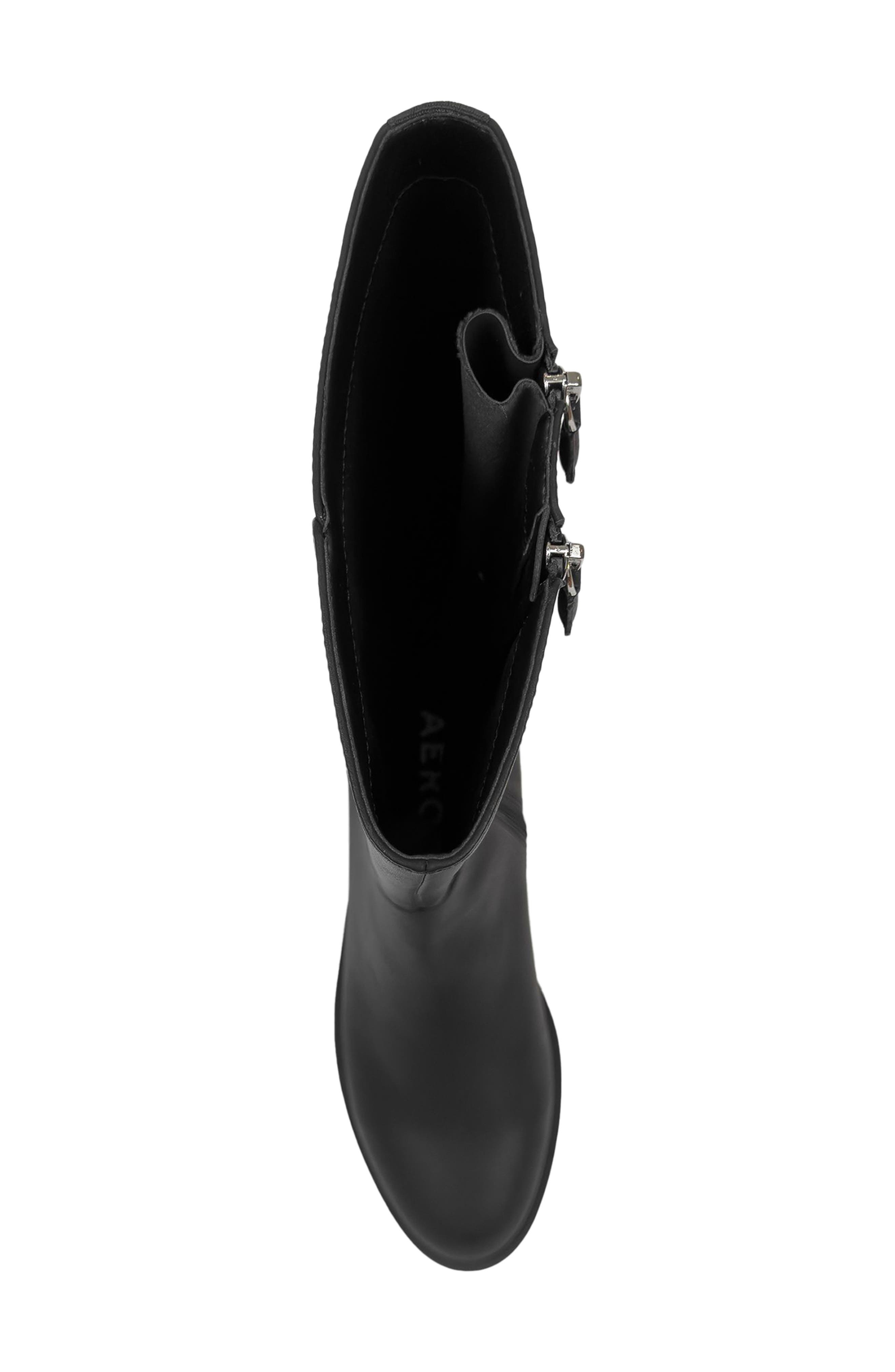 Aerosoles Prue Tall Boot, Alternate, color, Black Faux Leather