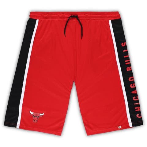 Men's Fanatics Branded Red Chicago Bulls Big & Tall Referee Iconic Mesh Shorts