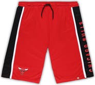 FANATICS Men's Fanatics Branded Red Chicago Bulls Big & Tall Referee Iconic Mesh Shorts