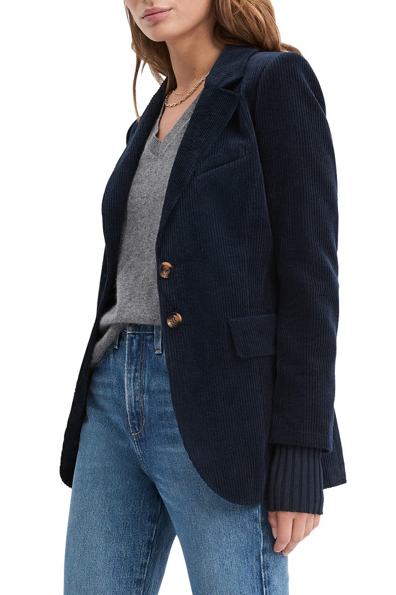 The Cord City Blazer, Alternate, color, NAVY