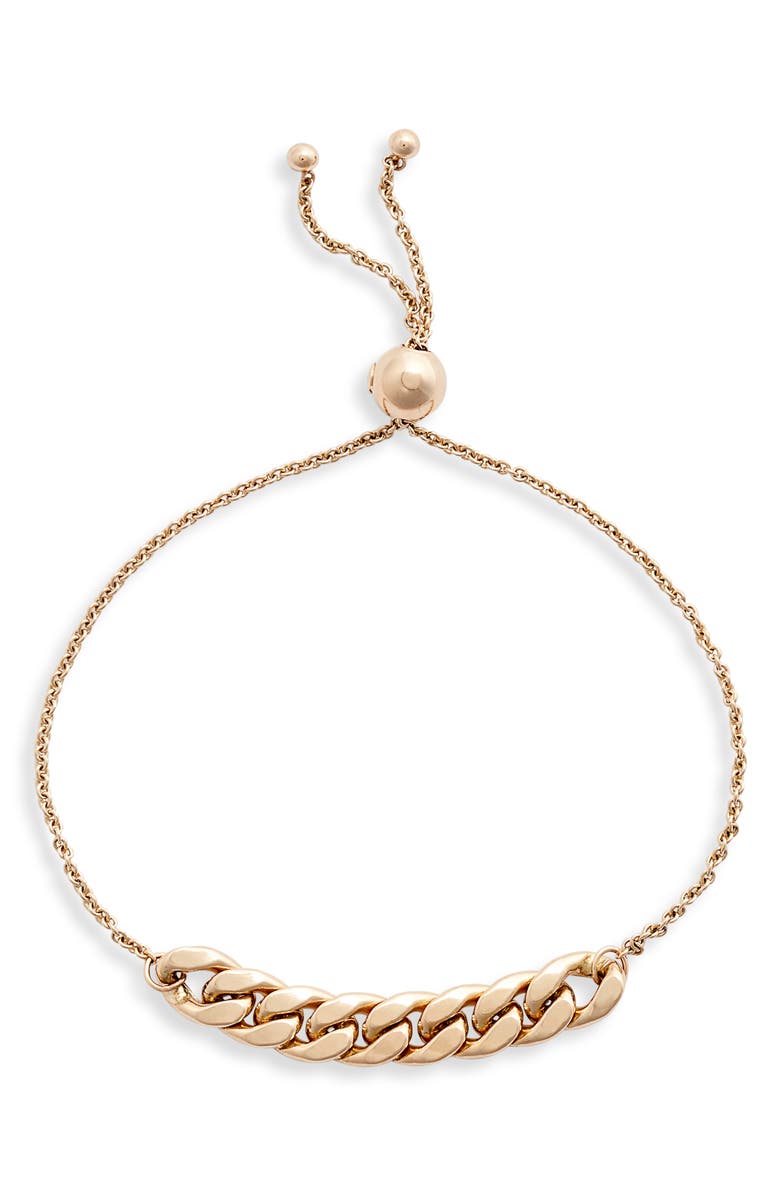 Zoë Chicco Curb Station Bracelet, Main, color,