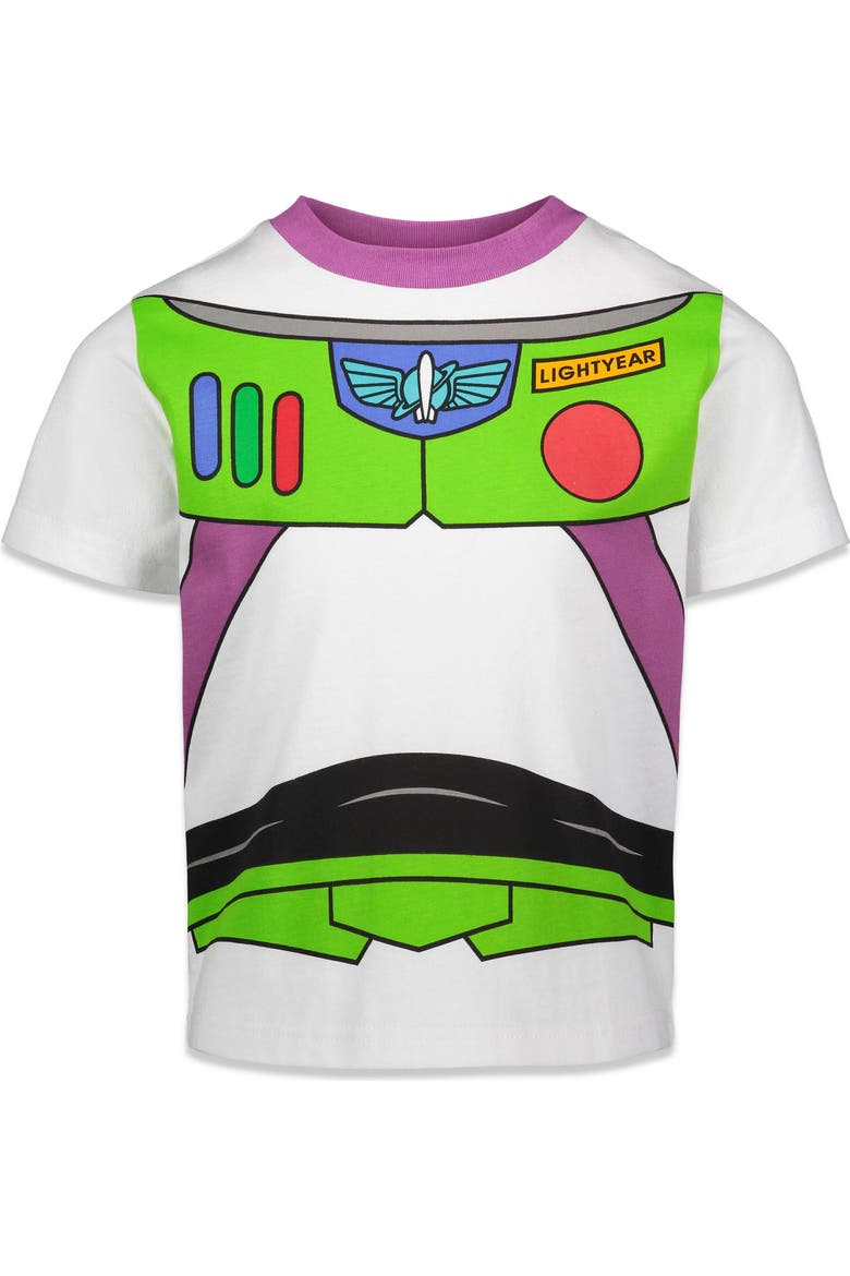 Toy Story 2-Pack Short Sleeve T-Shirts, Alternate, color, Buzz Grey White