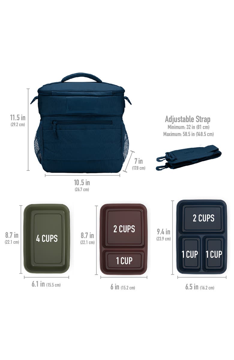 BENTGO 60-Piece Meal Prep & Lunch Bag Set, Alternate, color, Rich Shades