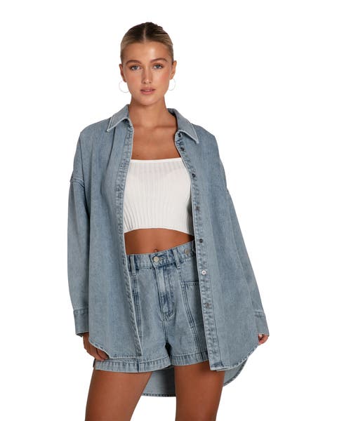 Into Him Oversized Denim Shirt