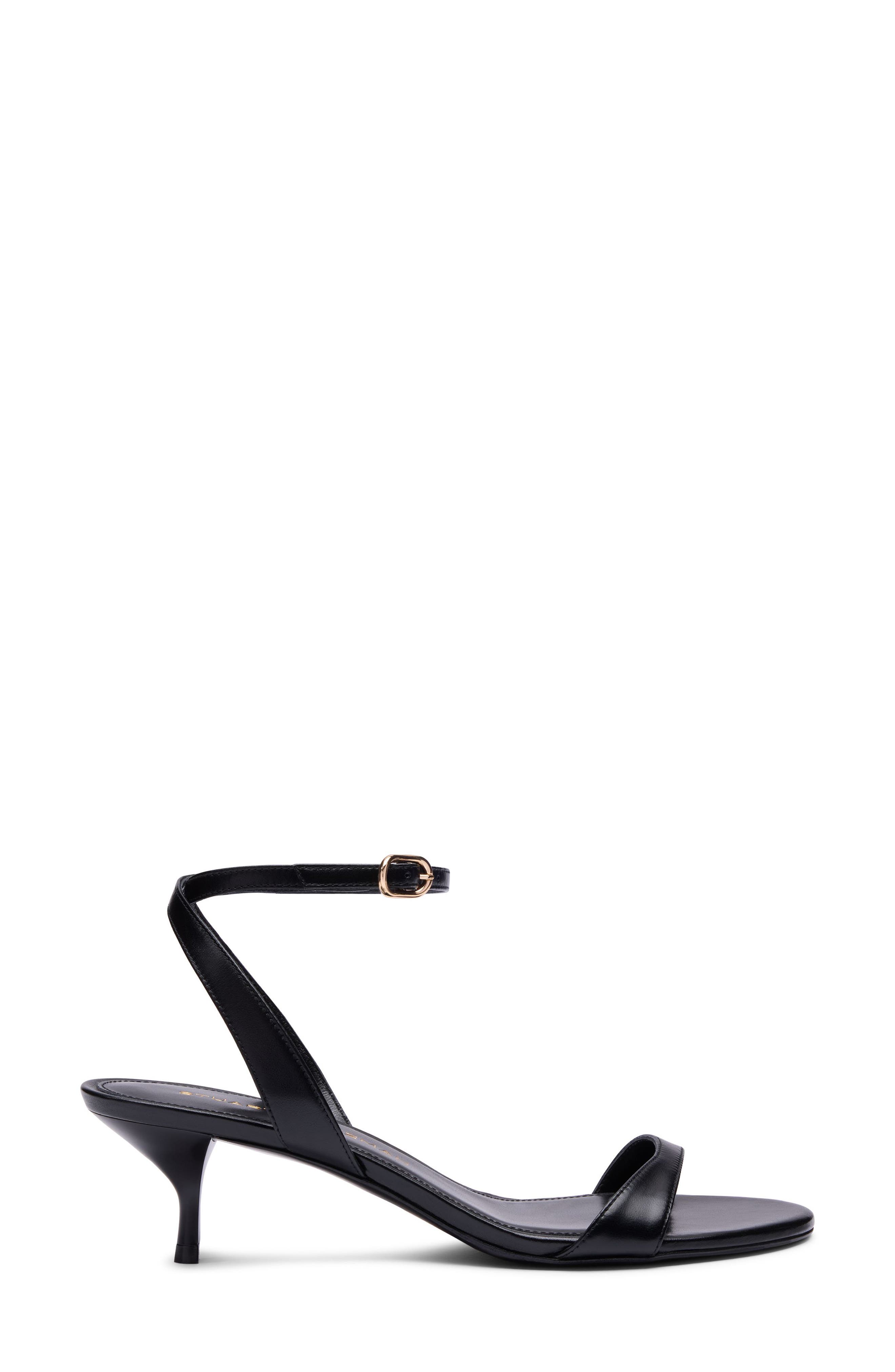 Kellie Ankle Strap Sandal, Alternate, color, BLACK
