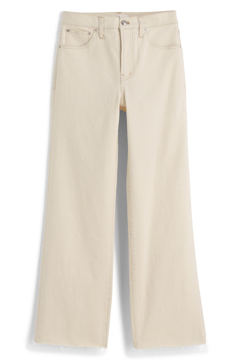 The Perfect Vintage Raw Hem Crop Wide Leg Jeans, Alternate, color, VINTAGE CANVAS