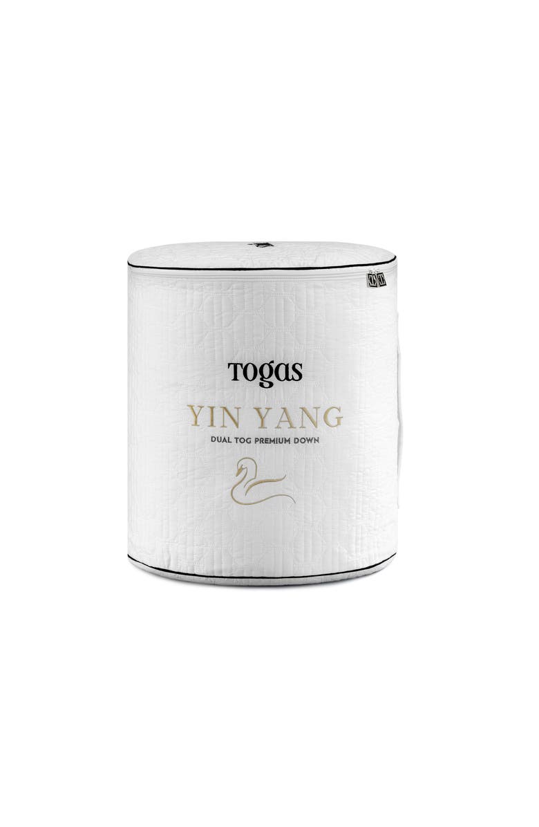Togas Yin Yang Siberian goose down comforter, Alternate, color, White