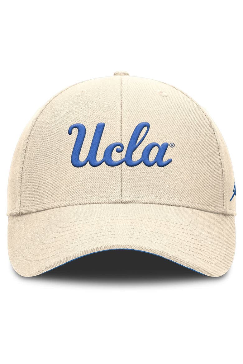 Men's Jordan Brand Natural UCLA Bruins Rise Primetime Performance Trucker Adjustable Hat, Alternate, color, Natural