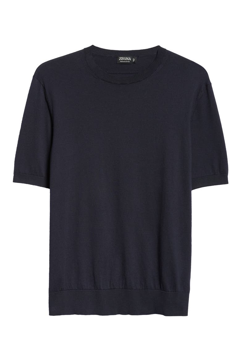 Premium Cotton T-Shirt, Alternate, color, NAVY