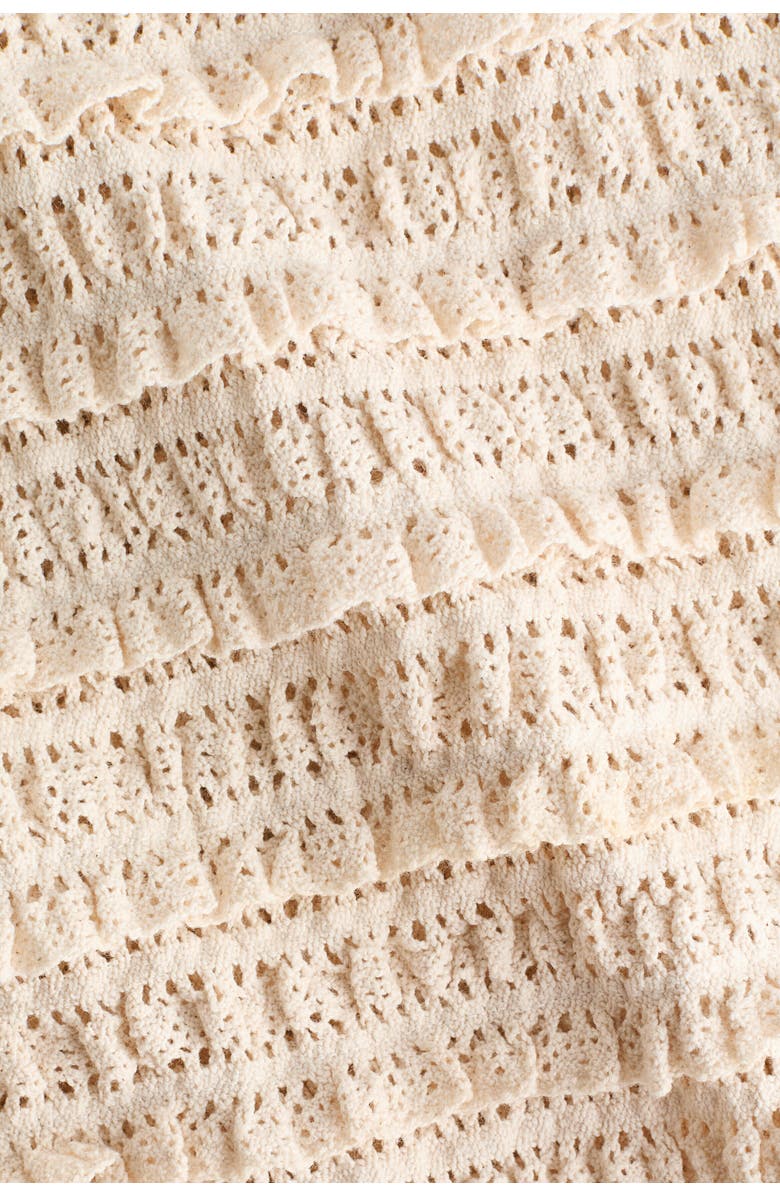 H&M Lace Jersey Sleeveless Top, Alternate, color, White