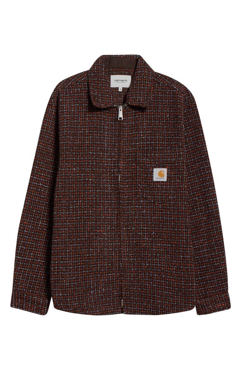 Carhartt Work In Progress Bellamy Shirt Jacket, Alternate, color, Bellamy Check Tobacco
