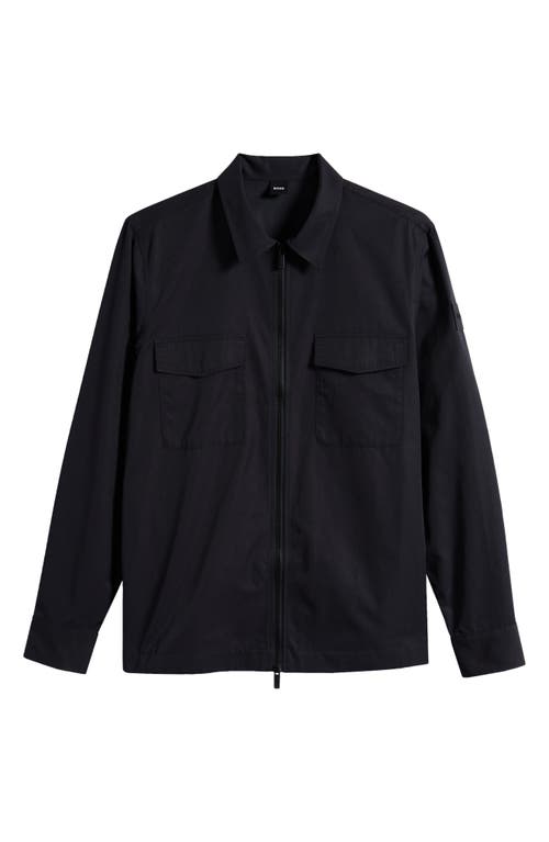 Hugo Boss Boss Olson Shirt Jacket In Black