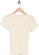 FRAME The Mesh Lace Baby Tee