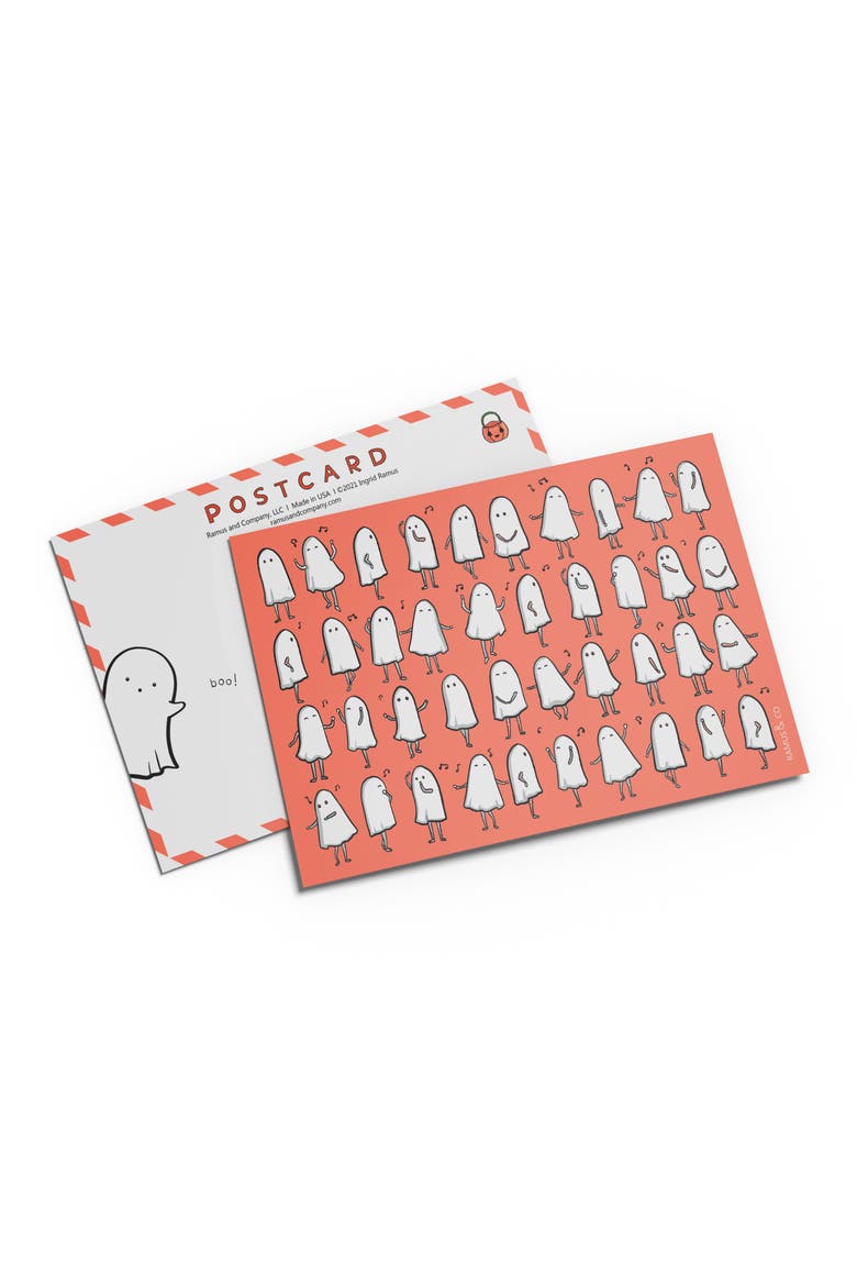 Halloween Postcard 20-Pack "Ghost Rhythm", Main, color, Multi-Pack